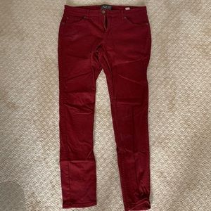 Roots Red Jeans Size 30